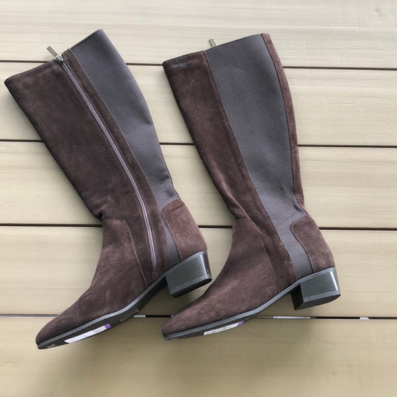 aquatalia suede knee high boots